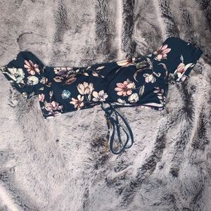 floral bikini top